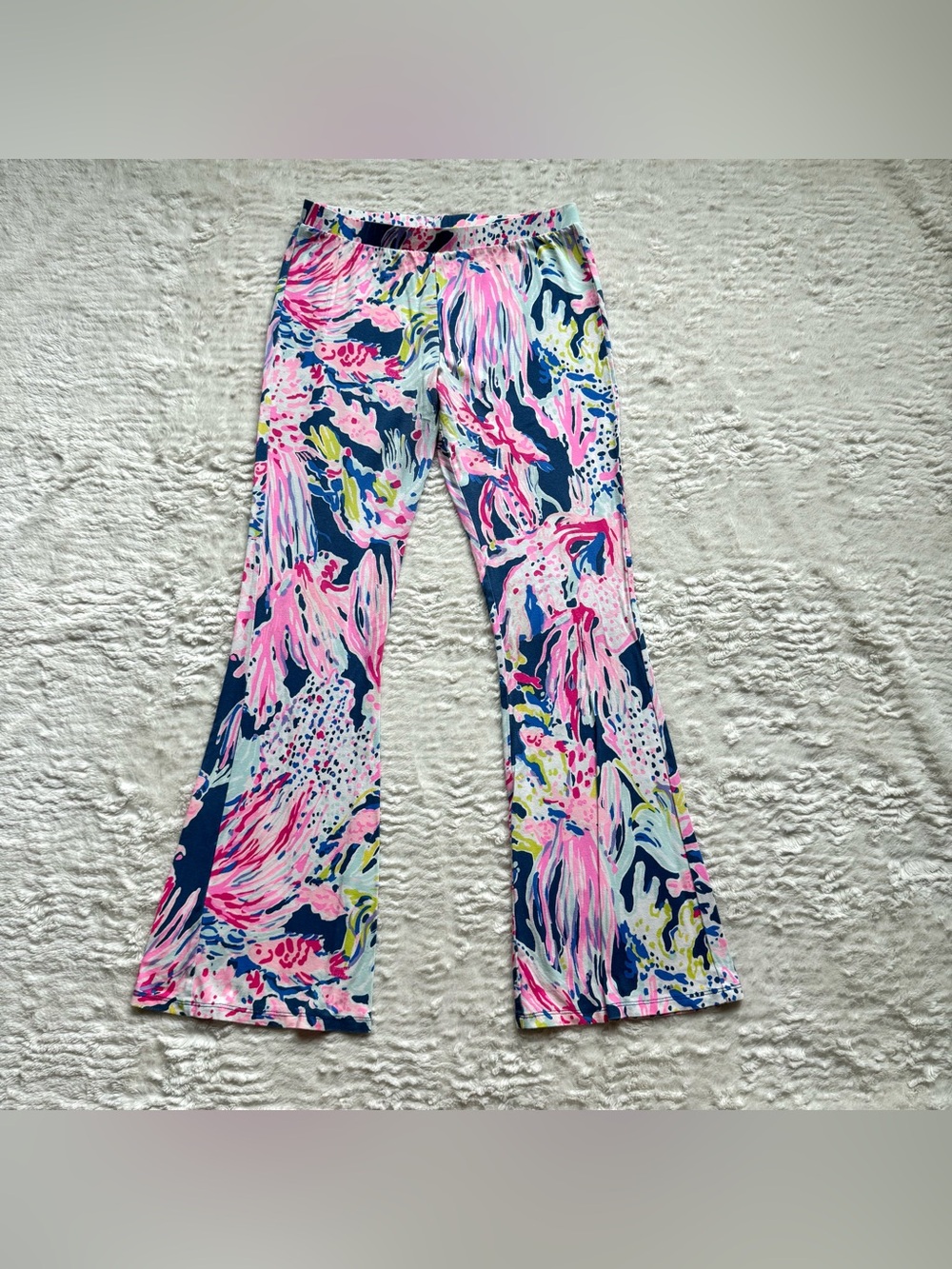 Lilly Pulitzer Tola Flare Pants Girls XL 12-14 Tropical